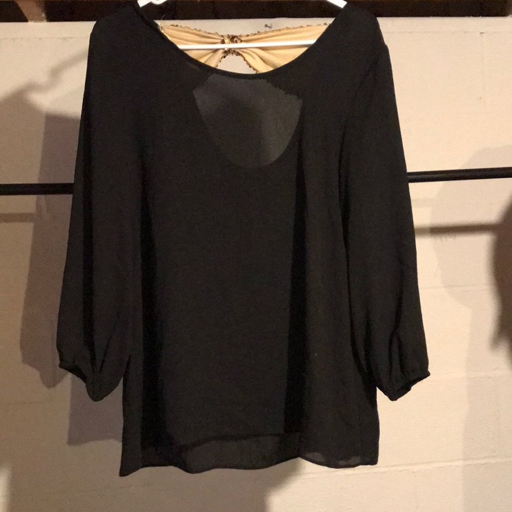 Chiffon Bow Back Top